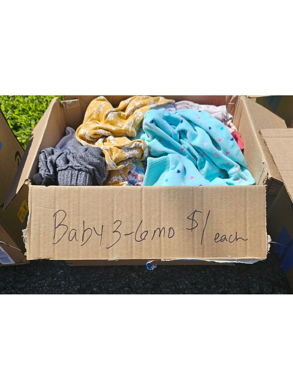 Baby girl 3 to 6 month lot bundle bin
